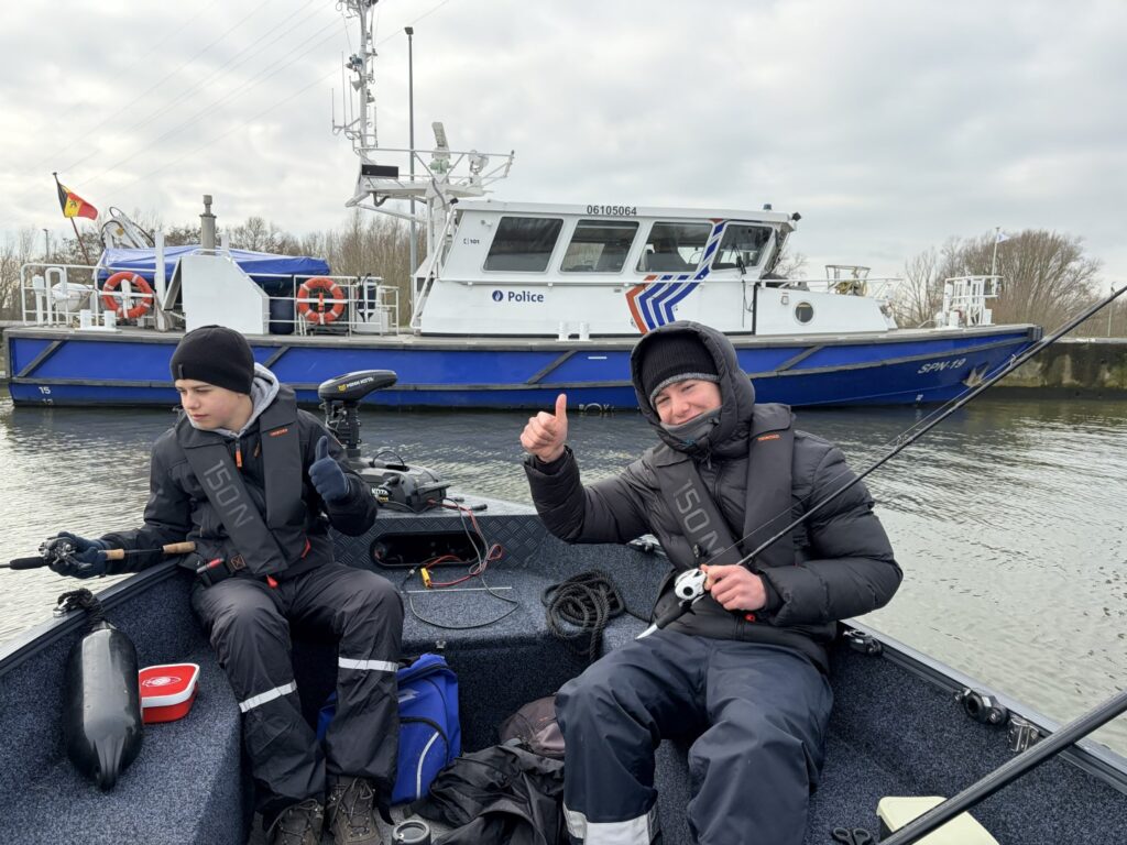 verticalen vanuit de boot